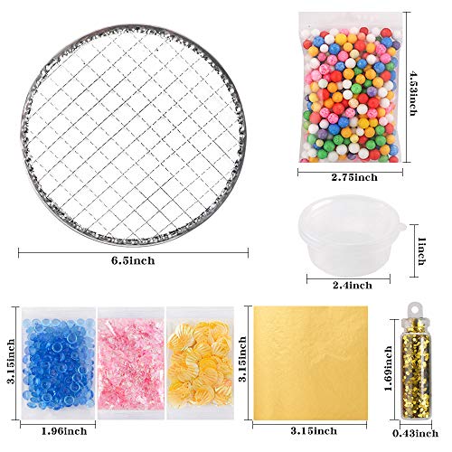 110pcs Slime Making Supplies Kit, Slime Add Ins, Slime Accessories, Glitter, Foam Balls, Fishbowl Beads, Glitter Sequins, Shells, Candy Slime Charms, Cups for Slime Party