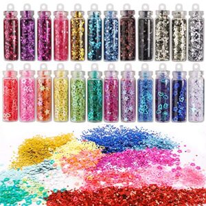 110pcs Slime Making Supplies Kit, Slime Add Ins, Slime Accessories, Glitter, Foam Balls, Fishbowl Beads, Glitter Sequins, Shells, Candy Slime Charms, Cups for Slime Party