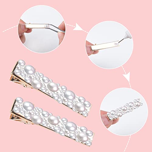 FEPITO 11070 Pcs Flat Back Pearl 8 Sizes Half Round Pearls Flatback Pearl Beads Half Pearl Bead for Crafts Embellishment Shoes DIY Phone Nail Making