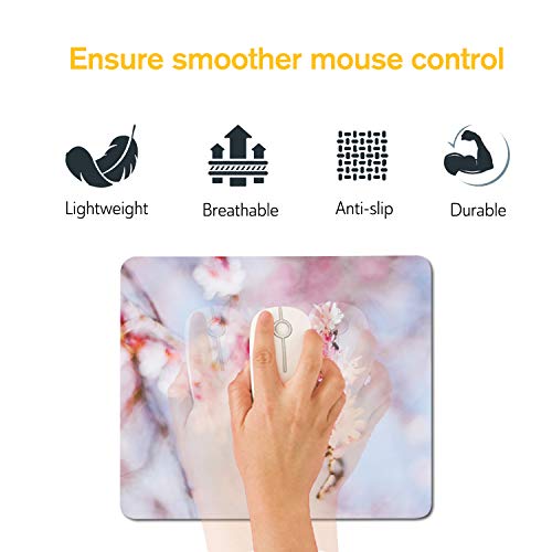 A-SUB Sublimation Mouse Pad Blank Rectangular Blanks 12 pcs for Sublimation Transfer Heat Press Printing Crafts 24x20x0.2cm White