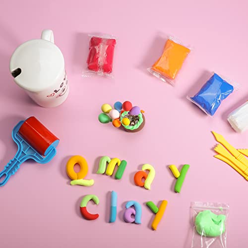 Modeling Clay Kit - 50 Colors Air Dry Ultra Light Magic Clay, Safe and Nontoxic, Great Gift for Kids Age 3-12 Year Old