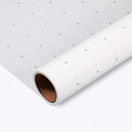 Dotted Pattern Paper for Sewing, 45 Inch x 10 Yards Tracing Paper for Pattern Drafting, Spaced Every Inch Alphanumeric Marking Paper for Dressmaking