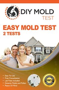 diy mold test, mold test kit for home (2 tests). lab analysis and expert consultation included