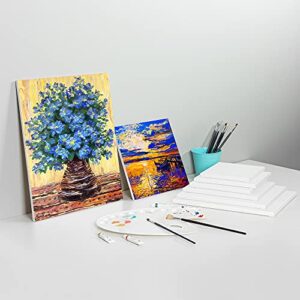 Amazon Basics Stretched Canvas for Painting, 5 Pack, 16"x20"