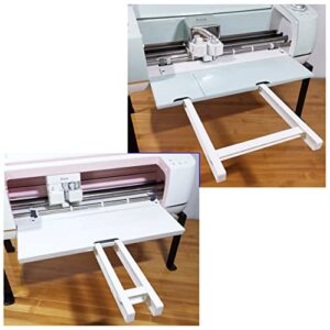 Extension Tray Compatible with Cricut Maker3 Maker and Explore Air3 Air2 Air,Cutting Mat Extender Support for Maker and Explore Air Series (White)