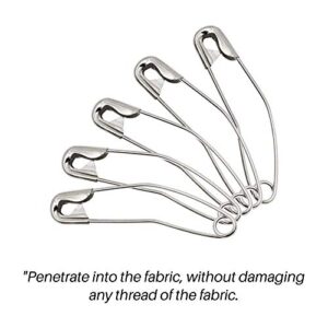 Quilting Curved Safety Pins for Quick Basting, Size 3, 100 Count