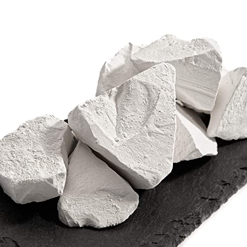 Chalkovsky Edible Chalk Chunks - Natural Chalk for Eating - Crunchy Belgorod Chalk Chunks - Russian Organic Chalk for Bone Strength - Zero Additives, No Impurities - White 7oz (200g)