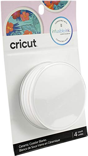 Cricut Coaster Blanks, Ceramic Infusible Ink, White