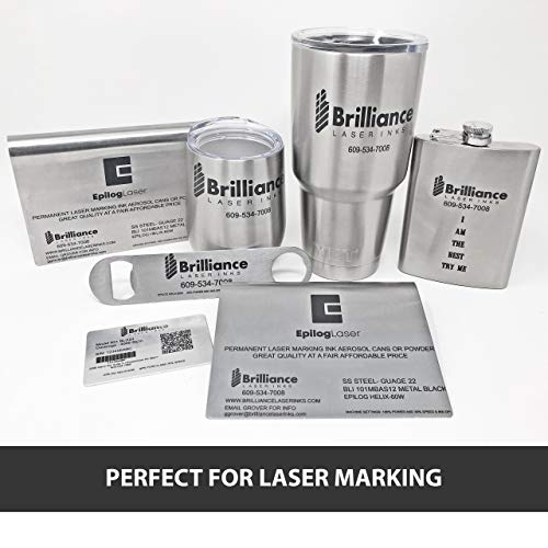 12 Oz - BLI101 - Aerosol Black Laser Ink for Metals Marking - CO2 Laser - Fiber Laser - YAG, Durable, Permanent, High Contrast, Brilliance Laser Inks