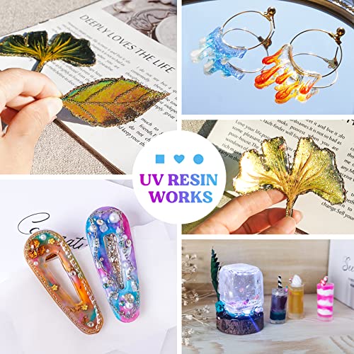 LET'S RESIN UV Resin, Upgraded 1,000g Crystal Clear UV Resin Hard, Low Odor Ultraviolet Epoxy Resin, UV Light Cure Solar Sunlight Activated Glue for Jewelry, Craft Decoration