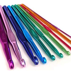 14PCS Aluminum Crochet Hooks Knitting Needles Craft Yarn 2.0mm/2.5mm/3.0mm/3.5mm/4.0mm/4.5mm/5.0mm/5.5mm/6.0mm/6.5mm/7.0mm/8.0mm/9.0mm/10.0mm