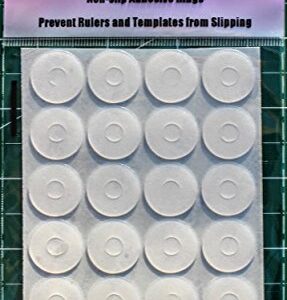 TightGrips Non-Slip Grips for Quilt Templates - 48 Pieces Total - 24 Large & 24 Small