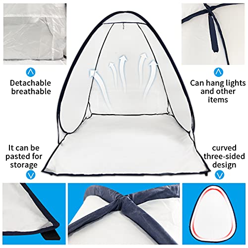 PLANTIONAL Portable Paint Tent for Spray Painting: Small Spray Shelter Paint Booth for DIY Projects, Hobby Paint Booth Tool Painting Station, Small to Medium Furniture