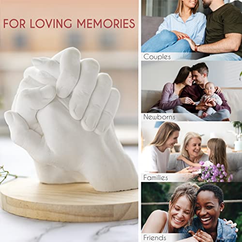 Complete Hand Casting Kit for Couples | DIY Kits for Adults | Gifts for Her | Casting Kit with Alginate Molding Powder | Wedding Gift | Hand Mold Kit Couples | Zenacolor