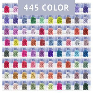 ARTDOT Beads for Diamond Painting Accessories, 89000 Pieces 445 Colors Round Beads Sparkle Rhinestones for Nails Diamond Art Crafts (200 pcs per Bag)