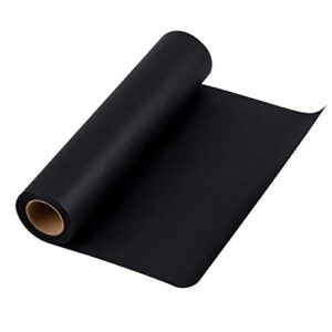 ruspepa black kraft paper roll – 12 inches x 100 feet – recyclable paper perfect for for crafts, art,small wrapping, packing, postal, shipping, dunnage & parcel