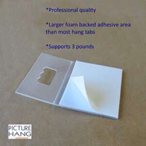 Picture Hangers Adhesive - 10 Pack - Plastic Sawtooth Adhesive Picture Hanger - Foamboard Hanger