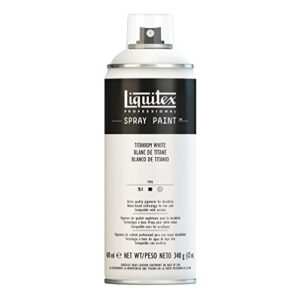 liquitex professional spray paint, 12-oz (400ml), titanium white