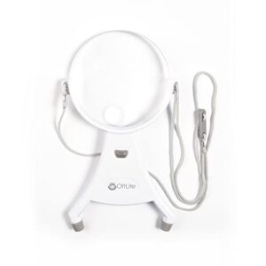 ottlite 4-inch hands-free led magnifier – adjustable neck cord, acrylic magnifier, needlepoint, sewing, jewelry making