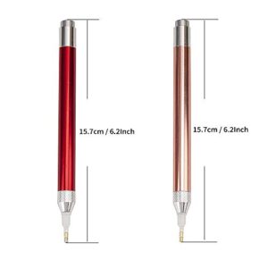 LED DIY Diamond Painting Illumination Pen with Light,2Pack Art Lighted Pen Applicator Accessories,Drill Bead Pen for Adult and Kids,5D Gem Jewel Wax Picker Tool Embroidery Supplies