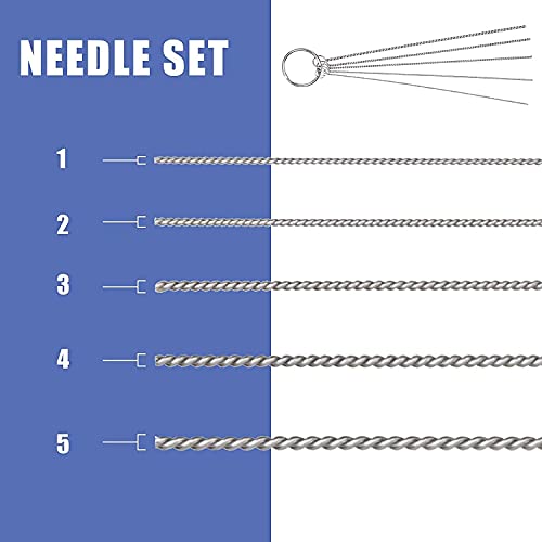 ABEST 3 Set Airbrush Spray Cleaning Repair Tool Kit Stainless steel Needle Brush Set
