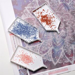 Huacan 3pcs Large Diamond Painting Trays, Diamond Painting Accessories and Tools Kits for Adults