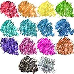 ARTEZA Glitter Gel Pens with Triangular Grip, 14 Colors - 0.8-1.0 mm Tips, Bright and Vivid Ink, Art Supplies for Scrapbooking, Doodling, & Journaling