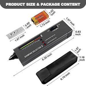 Diamond Tester Pen, Professional Diamond Selector for Novice and Expert, Thermal Conductivity Meter