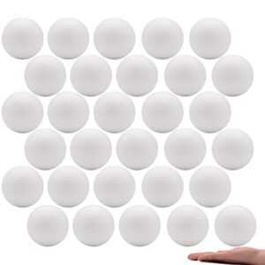 crafare 40pc 3 inch craft foam balls smooth for holiday diy crafts making and school projects decorations