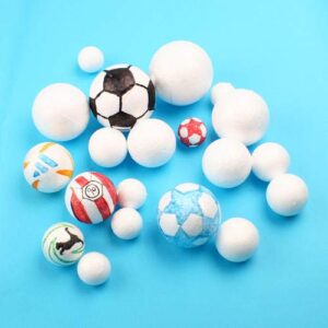 Crafare 40pc 3 Inch Craft Foam Balls Smooth for Holiday DIY Crafts Making and School Projects Decorations