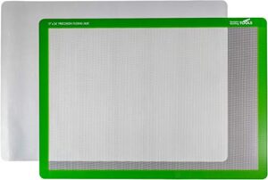 precision fusing mat (17″ x 24″) includes non-slip/nonstick mat with see-through design for appliqué creation, and bonus teflon coated pressing sheet!