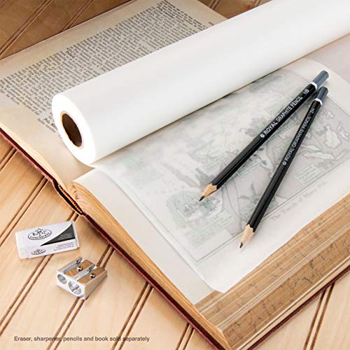 Bee Paper White Sketch and Trace Roll, 24-Inch by 50-Yards