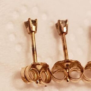 Orgrimmar 14K Gold Earring Backs Yellow Ear Locking for Stud Ear Rings (6 Pairs)