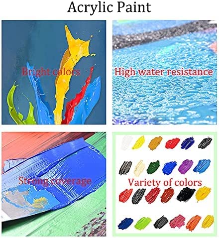 eniref Paint by Numbers for Adults Beginners, DIY Paint by Numbers for Kids Acrylic Paint Drawing Paintwork with Paintbrushes Always Sunny in Philadelphia Merch Fun Wall Decor 16X20inch