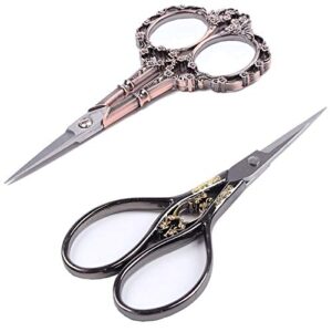 bihrtc vintage plum blossom clouds sewing scissors for embroidery, sewing, craft, art work & everyday use – pack of 2,1pc per design