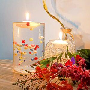 NIKOEO Clear Water Beads, 10000 Pcs Clear Water Gel Jelly Beads Vase Filler for Floating Candle Making, Wedding Centerpiece, Festive Floral Decoration Flower Arrangement (Transparent)