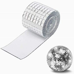 Self Adhesive Real Glass Silver Mirrors Mosaic Tiles Sticker for Craft Square Glass Tiles,2400pcsMirrors 5mm by 5mm