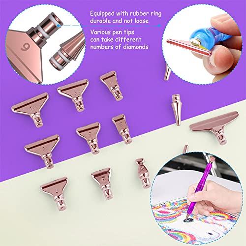 45 Pcs Diamond Painting Pen Kits, SENHAI Diamond Art Pens Stainless & Plastic Steel Tips Personalized 5D Diamond Painting Accessories Tools for DIY Painting Crafts