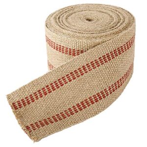 yaeccc craft jute webbing tape, 3.5″ x 10 yd rolls 11 lbs