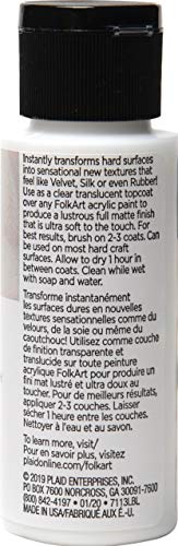 FolkArt Acrylic Craft Paint Softtouch Top Coat, 2 oz, Clear