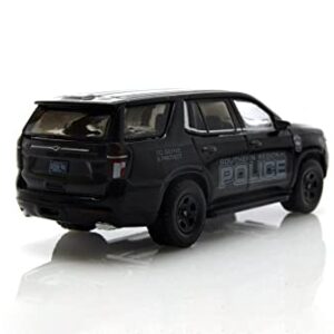 ModelToyCars 2021 Chevy Tahoe Police Pursuit Vehicle, Black - Greenlight 30342 - 1/64 Scale Diecast Car