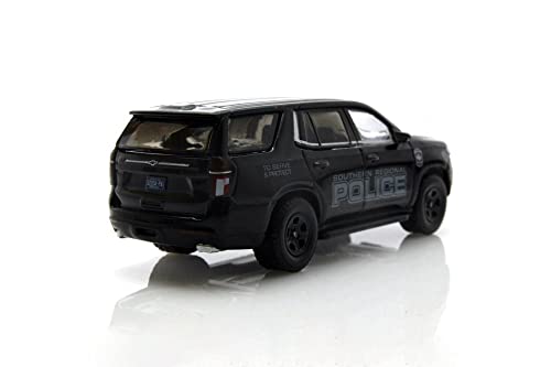 ModelToyCars 2021 Chevy Tahoe Police Pursuit Vehicle, Black - Greenlight 30342 - 1/64 Scale Diecast Car