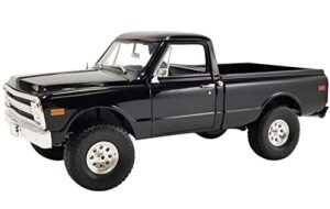 1970 chevy k10 4×4 pickup truck black limited edition to 1050 pieces worldwide 1/18 diecast model car by acme a1807215