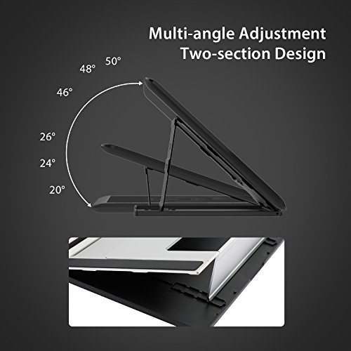 HUION ST200 Adjustable Drawing Tablet Stand Portable Desk Stand for 10-16 inchs Graphics Pen Display Kamvas 13, Kamvas 12, Kamvas 16 2021, Kamvas Pro 16/Pro 12/Pro 13, iPad Pro, Cintiq 16, Wacom One