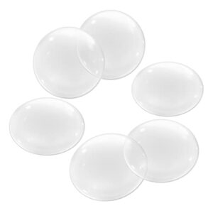 door stopper wall protector 2″ (6 pcs) silicone wall protectors from door knobs door knob wall protector protects every wall surface (clear(6pcs))