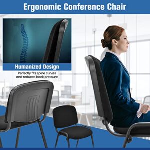 Giantex Set of 5 Conference Chair with Ergonomic Upholstered Seat,Elegant and Stackable Design for Office,Waiting Room, Guest Room, 5 Pieces Reception Executive Chair Set (31.5 H)