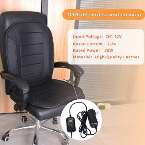 TISHIJIE Heated Seat Cushion with Intelligence Temperature Controller, Heated Seat Cover for Office Chair and Home