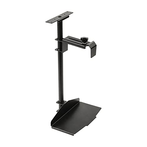 EUREKA ERGONOMIC CPU Holder Under Desk Mount, Computer Tower Holder 360° Swivel Height & Width Adjustable, Holds up to 44 lbs, Fits Most Computer Tower, Black