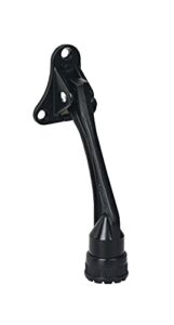 home&i easy pedal kickdown door stopper,4-inch basic commercial doorstops holder kick door kickstand height-adjustable rubber foot (4 inch-black)