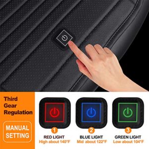 OLYDON Heated Seat Cushion with Pressure-Sensitive Switch and Overheat Protection Thermostat, with Power Adapter, Heating Pad for Office Chair, Home Etc.